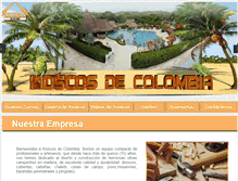 Tablet Screenshot of kioscosdecolombia.net